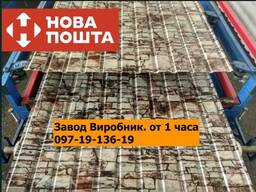 Профнастил под камень на забор. Стеновой. Фасад. Паркан. от 1 часа.