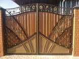 Навесы из Металла. Металлические навесы. Ворота металлические. Калитки - фото 3