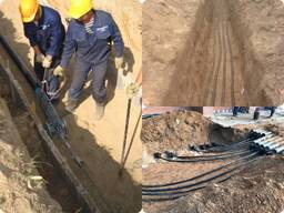 Прокладка кабелей, труб земляные работы