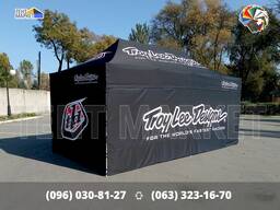 Промо шатер 6х3 з логотипами бренду TroyLeeDesigns. Рекламні шатри палатки Виготовлення