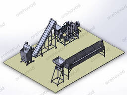 Промышленная линия по переработке грецкого ореха (200 кг/ч)