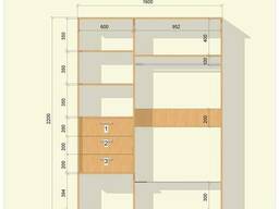 Просчет мебели, проектирование мебели, просчет размеров мебе