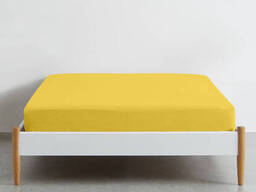 Простынь на резинке Лимон поплин Люкс ,Турция 120*200*20