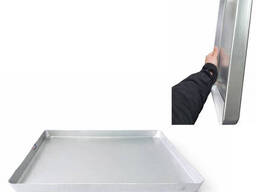 Противень из алюминия усиленный тяжелый форма для запекания и выпечки 45 × 35 × 3,5 см...