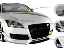 Протиугінна маркування скла дзеркал автомобіля.