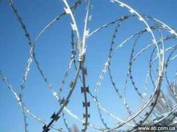 Проволока Егоза - колюче-ленточное режущее ограждение