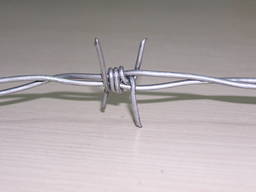 Проволока колючая 1,6 мм двухосновная оцинкованная