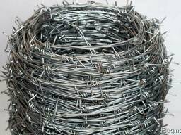 Проволока колючая оцинкованная 2-основная ф2,0, 2,2, 1,8
