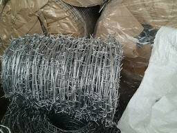 Проволока колючая оцинкованная двухосновная 2.0 мм цена