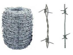 Проволока колючая оцинкованная двойная ф 1,5 (250 метров)