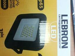 Прожектор LED Lebron LF, 20W, 6500К, 750Лм, угол 120° без да