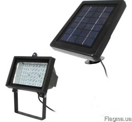 Прожектор на солнечной батарее 54 LED с датчиком,светильник