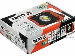 Прожектор світлодіодний акумуляторний YATO Li-Ion 3.7 В 4.4 АГод 10 Вт 800 лм