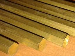 Пруток латунный ЛС59 горячекатаный ДШГНХ 65х3000