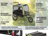 Причіп коляска для собаки Klarfit Husky Vario 2-в-1 (10034173) - фото 1