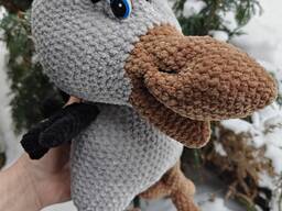 Пташка м'яка в'язана ручна робота подарунок