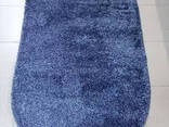 Пушистый ковер Shaggy синий (джинса) овал 0.8 x 1.5м - фото 1