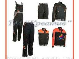 Рабочие комбинезоны, куртки, жилеты, штаны и шорты под заказ