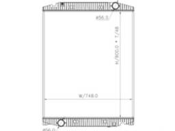 Радіатор Івеко Iveco Stralis AD/AT [02р. -]. Новий