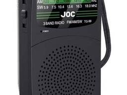 Радиоприемник FM/AM/SW TG99-JOC портативный, LED подсветка, питание 2хАА, разъем для...