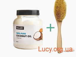Рафинированное кокосовое масло 500мл щётка для сухого. ..