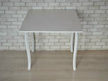 Раскладной стол с откидными полами Тавол Фолди ножки фигурные деревянные Белый - фото 1