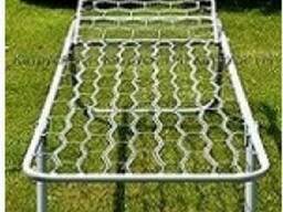 Раскладушка металическая с подголовником