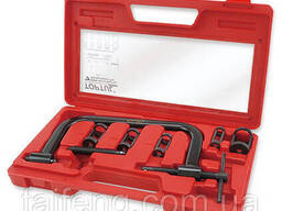 Рассухариватель струбцинный с насадками универсальный Toptul 7ед. d14-28мм JGAI0702