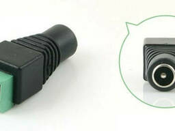 Разъем для подключения питания DC-F (D 5,5x2,1мм) с клеммами под кабель Q100