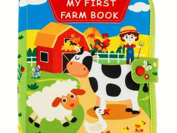 Развивающая Фетровая книга для Детей My First Book Ферма Бизибук Монтессори