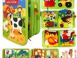 Развивающая Фетровая книга для Детей My First Book Ферма Бизибук Монтессори - фото 2