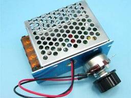 Регулятор напряжения Диммер 220В 4000Вт в перфорированном корпусе выносной регулятор