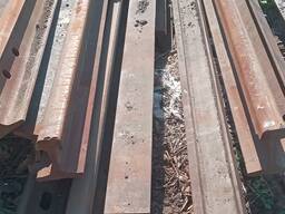Рейки Р-50, Р-65 б/в знос до 3 мм! Засоби кріплення, шпали