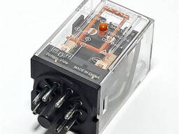 Реле электромагнитное MK2P, 2 перекидных контакта, 10/5 А 24 VDC
