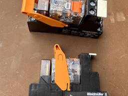 Реле промежуточные Weidmuller 24V DC c колодкой под болт 2P
