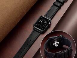 Ремешок BeWatch для Apple Watch series 3 | 4 | 5 | 6 с шириной корпуса 42|44mm Кожаный. ..