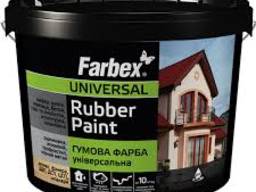 Резиновая краска Farbex Universal Rubber Paint 12кг. крыша, цокл, фасад