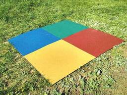 Резиновая плитка из резиновой крошки 500х500 40