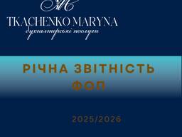 Річний звіт ФОП і ТОВ, послуги бухгалтера