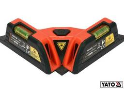 Рівень лазерний для укладання плитки YATO 10 м +/-1 мм кут-90° 2 лазера 2 капсули 2 x AA