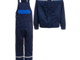 Робочий костюм з напівкомбінезоном тканина Саржа