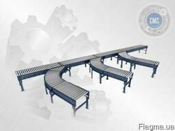 Рольганг Конвейер роликовый приводной неприводной поворотный