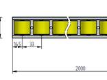 Роликовая дорожка / шина тип 726/33 мм для гравитационных полочных стеллажей - фото 4