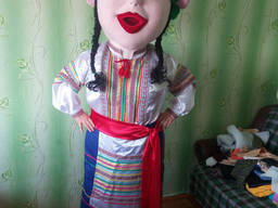 Ростовая кукла украинка, пошив ростових кукол