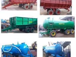 РОУ(6), ПТС(9), ПИМ(40), ПРТ(7,10,11), МЖТ(6-16) прицеп, зер