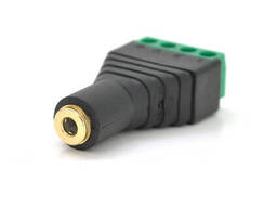 Роз'єм для підключення miniJack 3.5" Stereo (4 контакта) із клемами под кабель