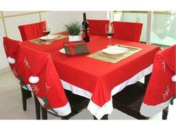 Рождественская скатерть для украшения стола (скатерть на Новый год)