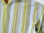 Рубашка 732-3 цвет Хаки-полоса - фото 1