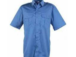 Рубашка форменная короткий рукав голубая