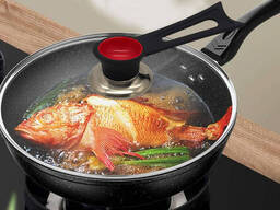 Ручка подставка для крышки кастрюли сковороды 15.5 см Красный